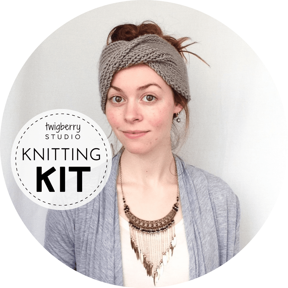 Chic Twisted Turban KNITTING KIT + VIDEO CLASS — TwigBerryStudio